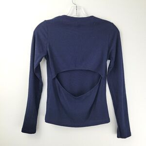 F21 cutout back long sleeve top